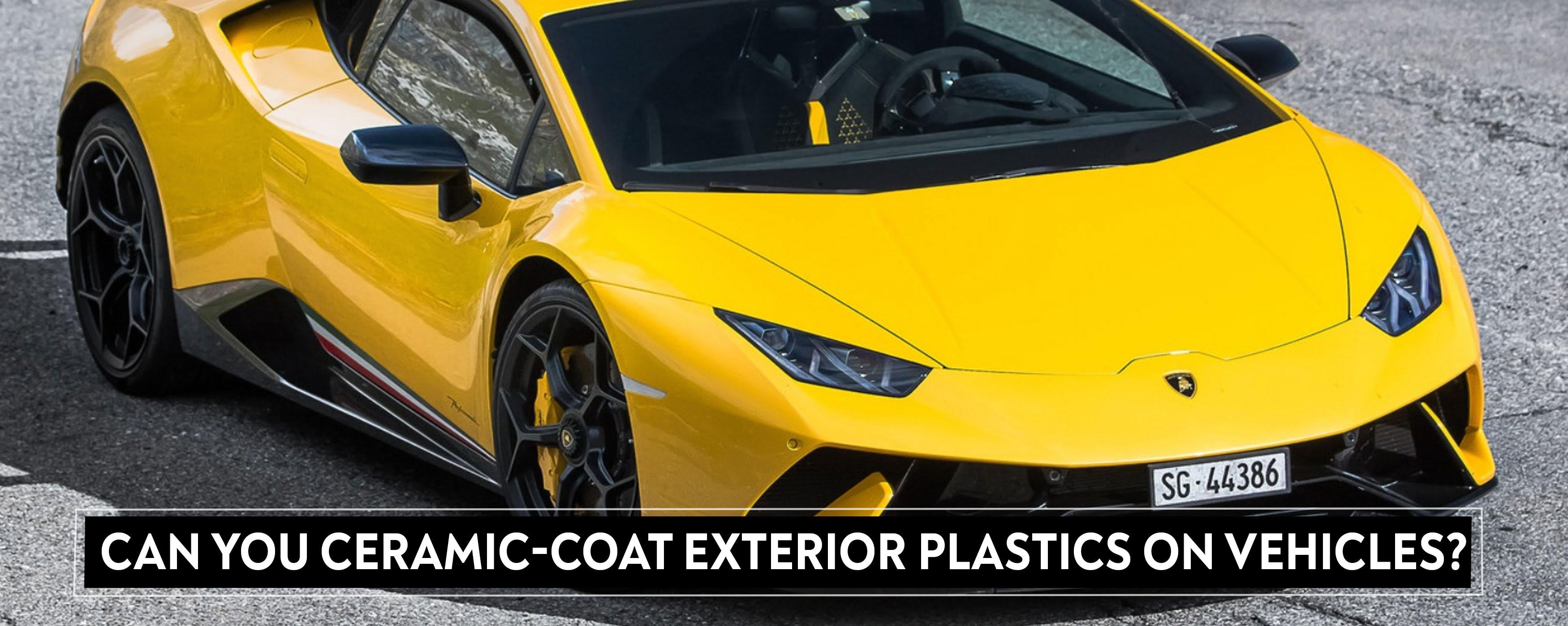Can You Ceramic-Coat Exterior Plastics on Vehicles?