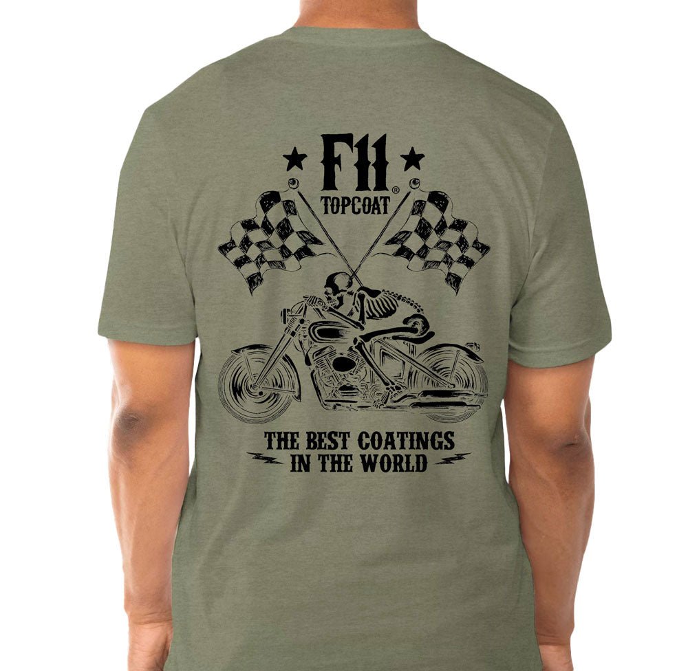 Best Coatings In The World Skeleton Bike Tee - TopCoat Products, LLC