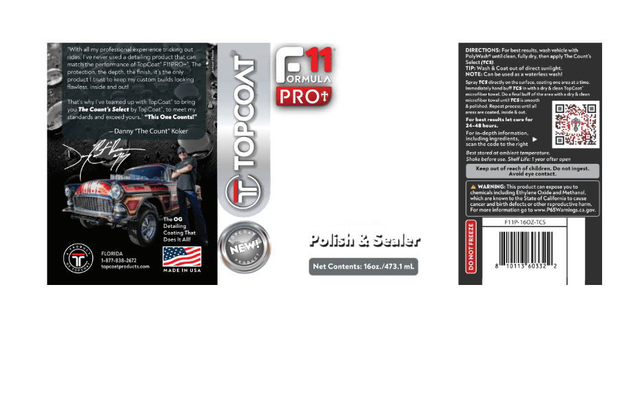 F11PRO+ Custom Label - TopCoat Products, LLC